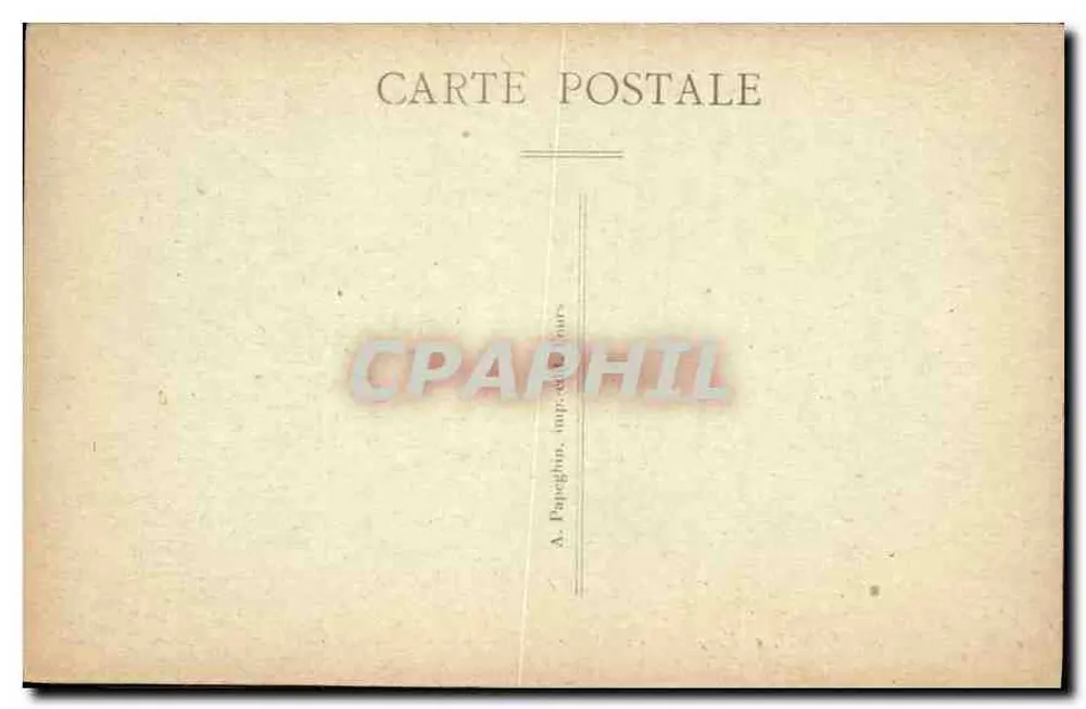 Tours (Loire-et-Loire) — La Rue Nationale (Südseite) — A. P. — Éditeur A. Paperglin, impr. à Tours - Rückseite