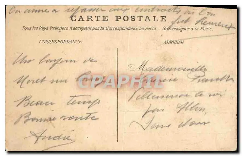 Moret-sur-Loing — Oude Huis — Uitgever: Georges & Cie, n° 509 - Achterkant