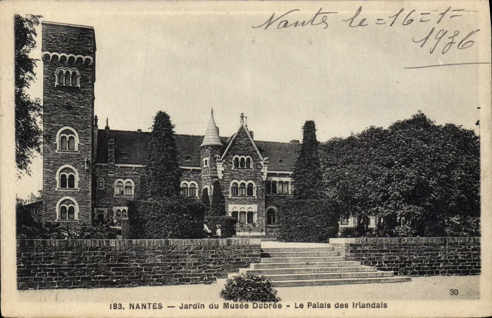 NANTES — Garten des Museums Dobrée — Das Palais der Iren — F. Chepeau, n°30 - Vorderseite