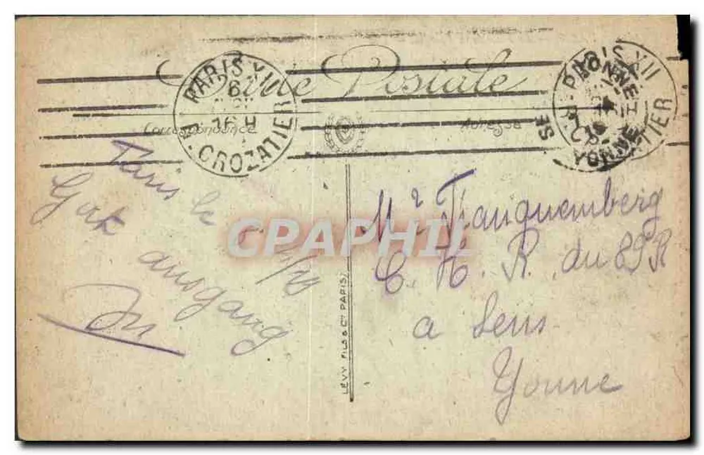 Paris — A Praça da Bastilha — LL — 805 - Verso