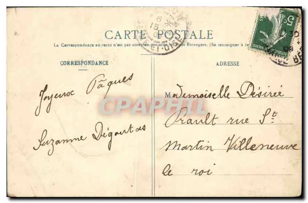 Paris - Panorama dos 10 Pontes — J.H. n°402 - Verso