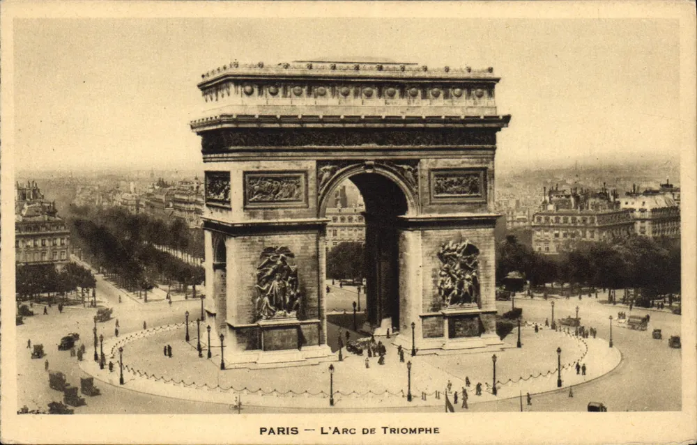 Paryż — Arc de Triomphe — wydawca nieznany - Awers