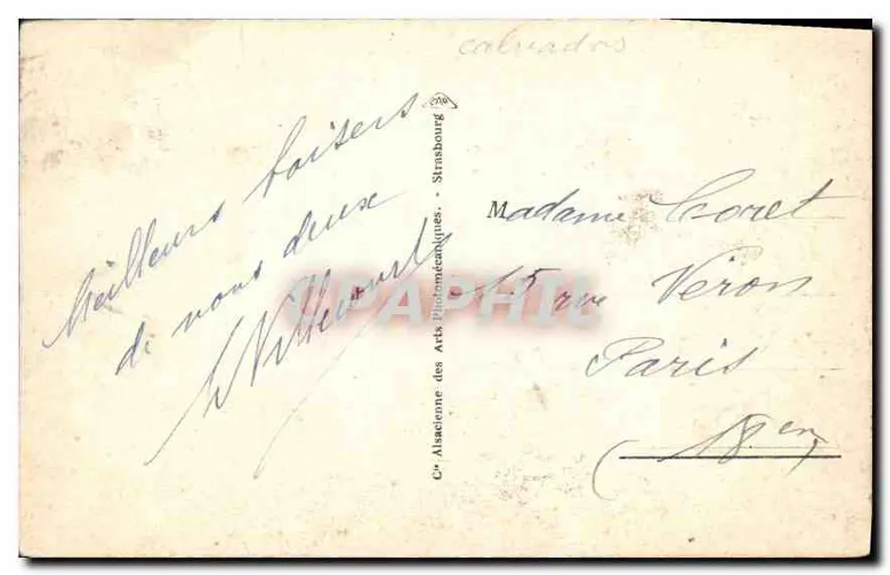 Houlgate — Schwarze Felsen am Hundesprung — Internationale Kolonialausstellung Dakin 1931 - Rückseite