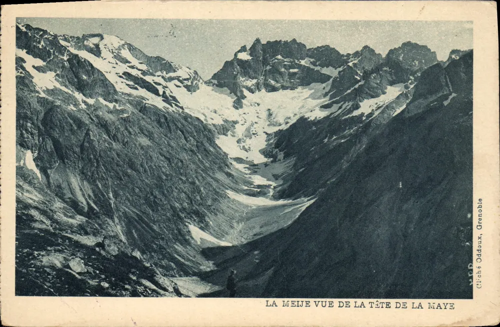 La Meije von der Spitze der Maye gesehen — Foto von Oddoux, Grenoble - Vorderseite