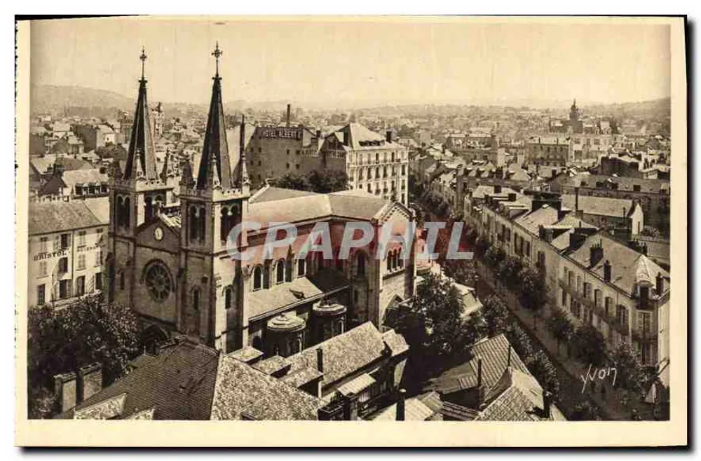 Vichy (Allier) — Allgemeine Ansicht und Kirche Saint-Louis — Yvon Art Editions, Paris - Vorderseite