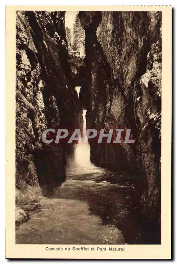 Cascade du Soufflet und Natürlicher Brücke — Gorges de la Diosaz in der Nähe von Chamonix — G.O.D.C.E.F. n°13188 - Vorderseite