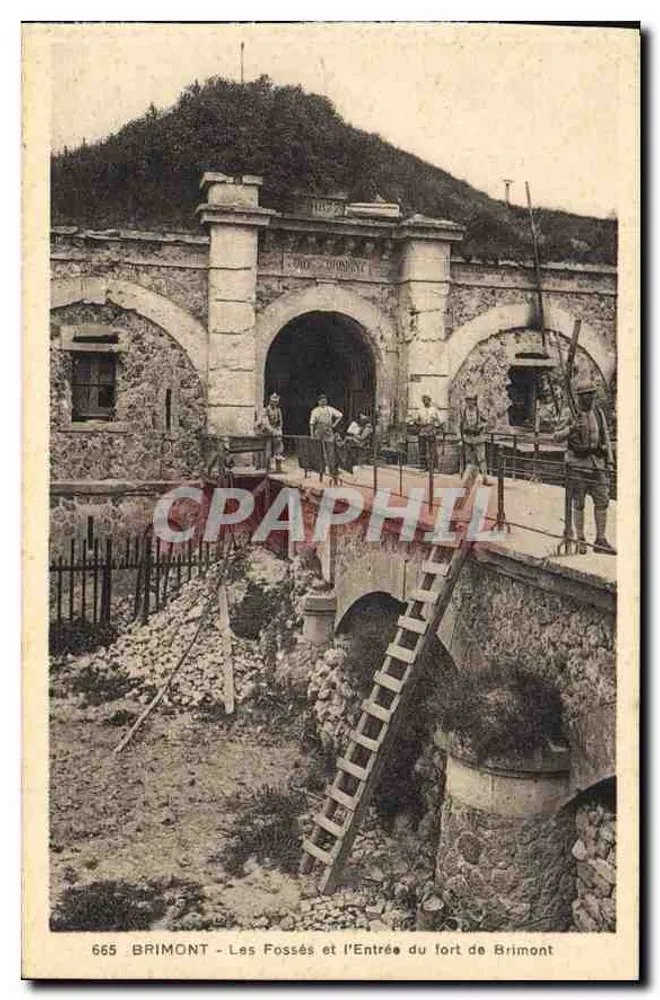 Brimont - Die Schützengräben und der Eingang zum Brimont-Fort — n° 665 — Cie des Arts Photomécaniques, Straßburg - Vorderseite