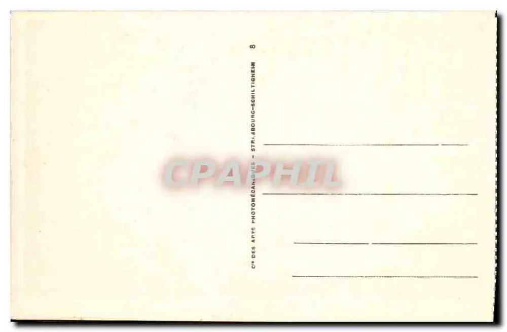 Unterkünfte und Schützengräben auf dem PLATEAU von CALIFORNIA — Serie 792 — C° des Arts Photomécaniques, Straßburg - Rückseite