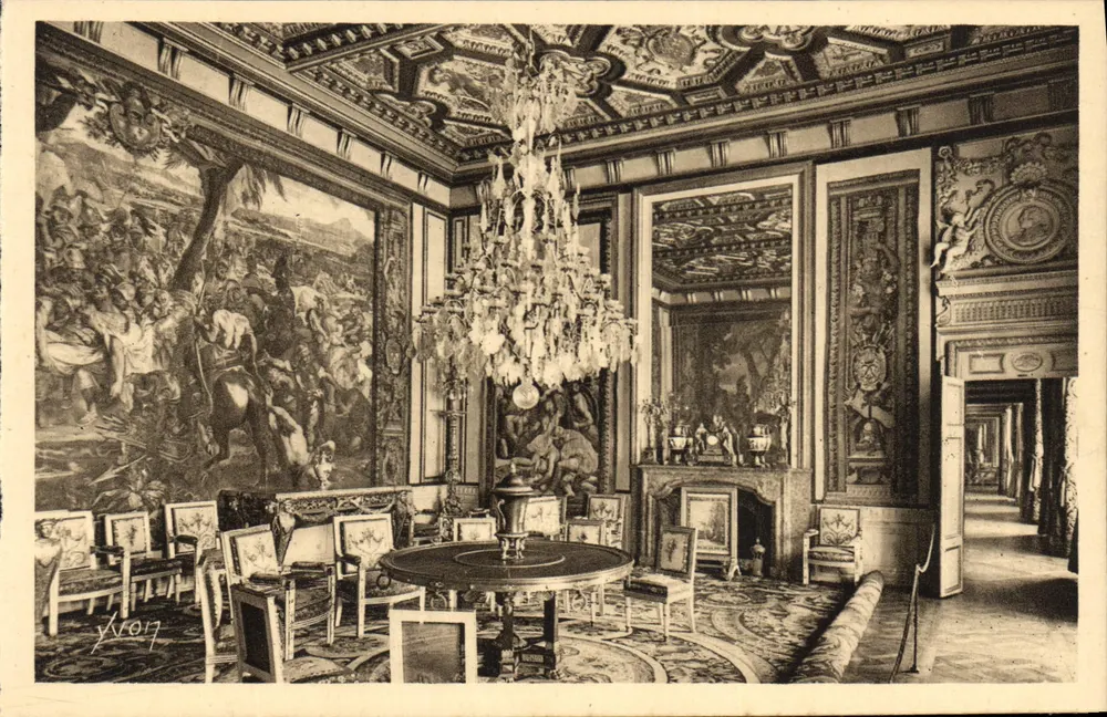 Fontainebleau — Ansicht des Papstsaals — Les Éditions d'Art Yvon, Paris - Vorderseite
