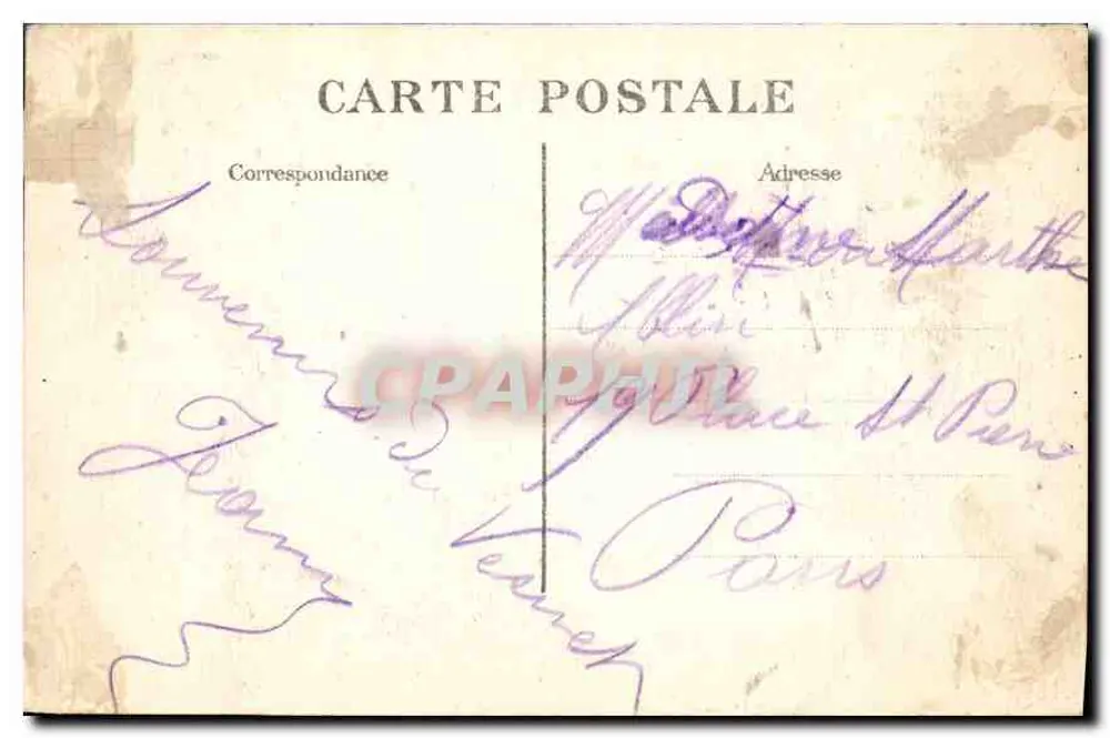 Le Vésinet — O Lago — A Passerelle — ASNIÈRES — n° 024 - Verso