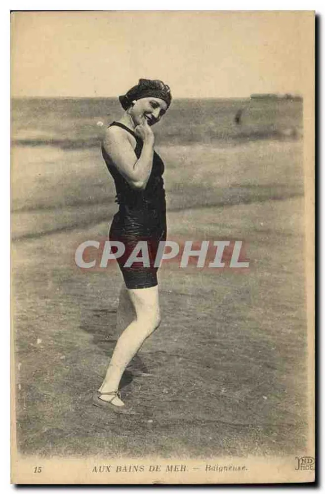 An den Bädern — Badende Frau — Imp. Phot. Neurouin et Cie, Paris - Vorderseite