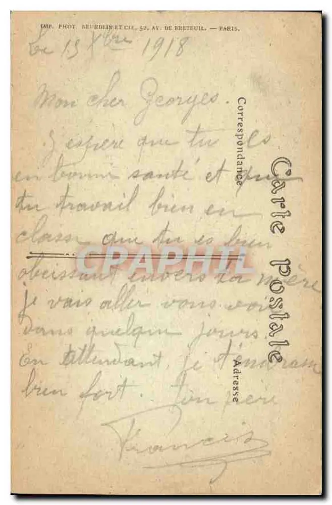 An den Bädern — Badende Frau — Imp. Phot. Neurouin et Cie, Paris - Rückseite