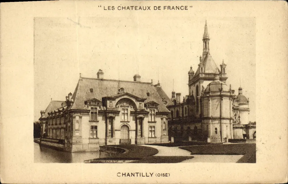 Chantilly (Oise) — Castelo de Chantilly — Editora 'Les Châteaux de France' - Frente