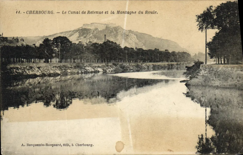 Cherbourg — Der Staukanal und der Mont Roule — A. Berquemin-Roupsard, Verlag, Cherbourg. - Vorderseite