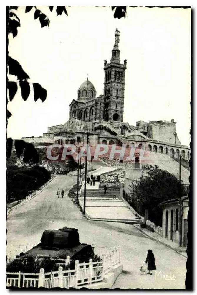 Marseille - Notre-Dame-de-la-Garde — Panoramablick — Éditions Mireille - Vorderseite