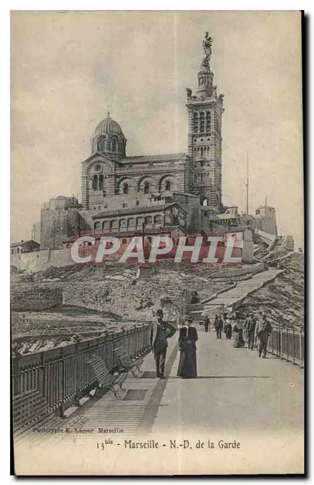 Marseille - N.-D. de la Garde — Phototype E. Lacour - Marseille - Frente
