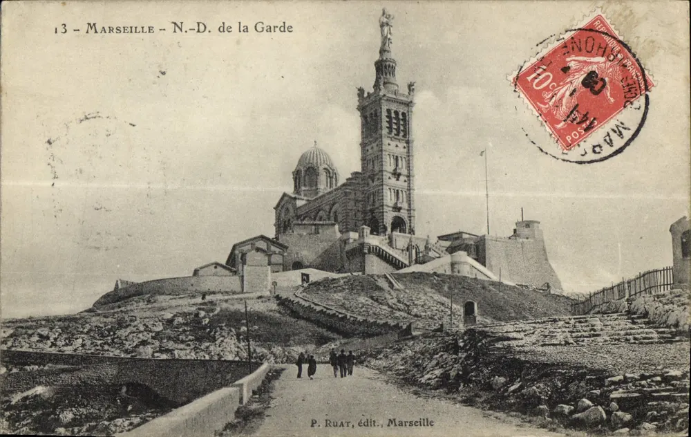 Marselha - N.-D. de la Garde — P. Ruat, editor, Marselha - Frente