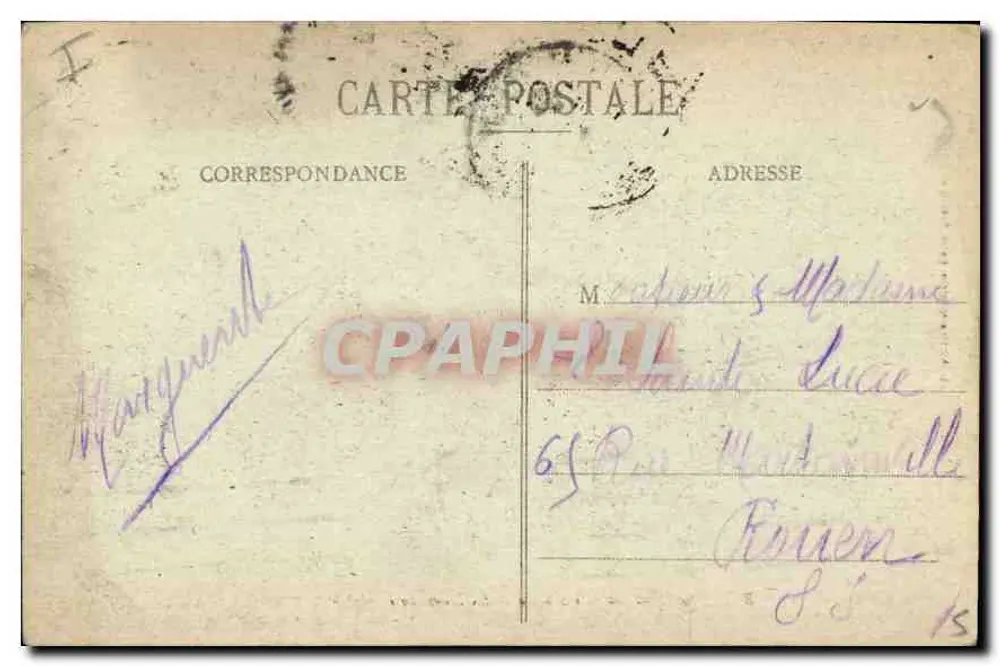 Marseille - Gruß der Flieger an Notre-Dame de la Garde — Sonderausgabe der Basilika, n° XXXXIV - Rückseite