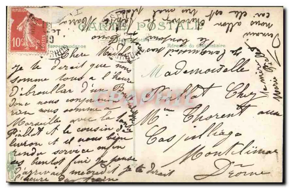 Marselha — Nossa Senhora da Guarda — editor desconhecido, n° 1 - Verso