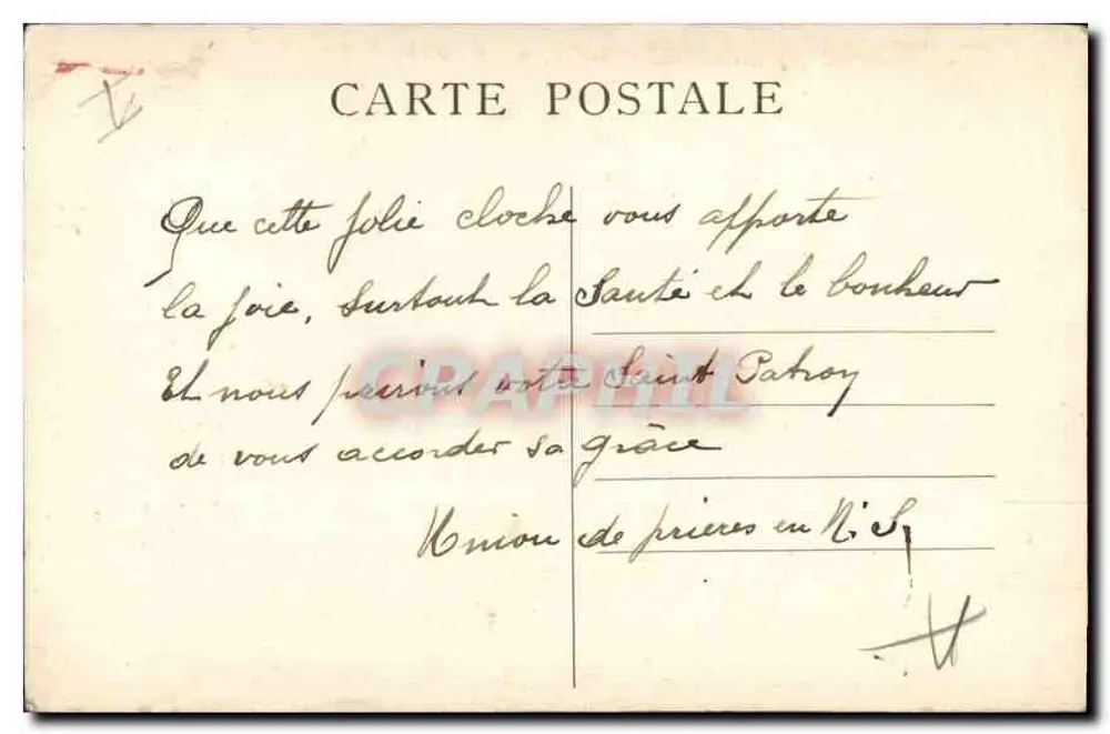 Marseille — Der Glockenturm der Notre-Dame de la Garde — A.T. - Rückseite