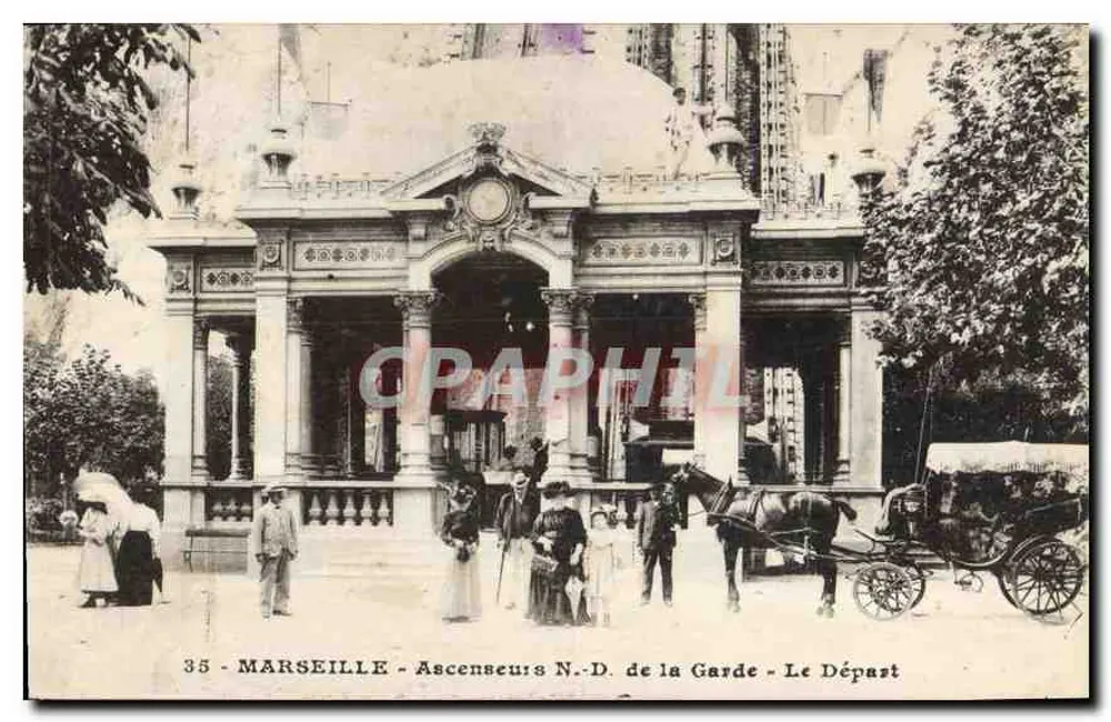 Marseille - Aufzüge N.D. de la Garde - Der Abgang - Vorderseite