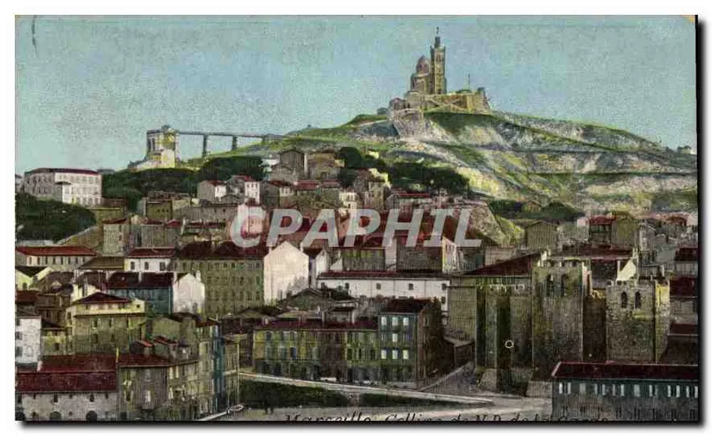 Marseille — Colina do Castelo de La Garoupe — editor G. de la Gourde - Frente