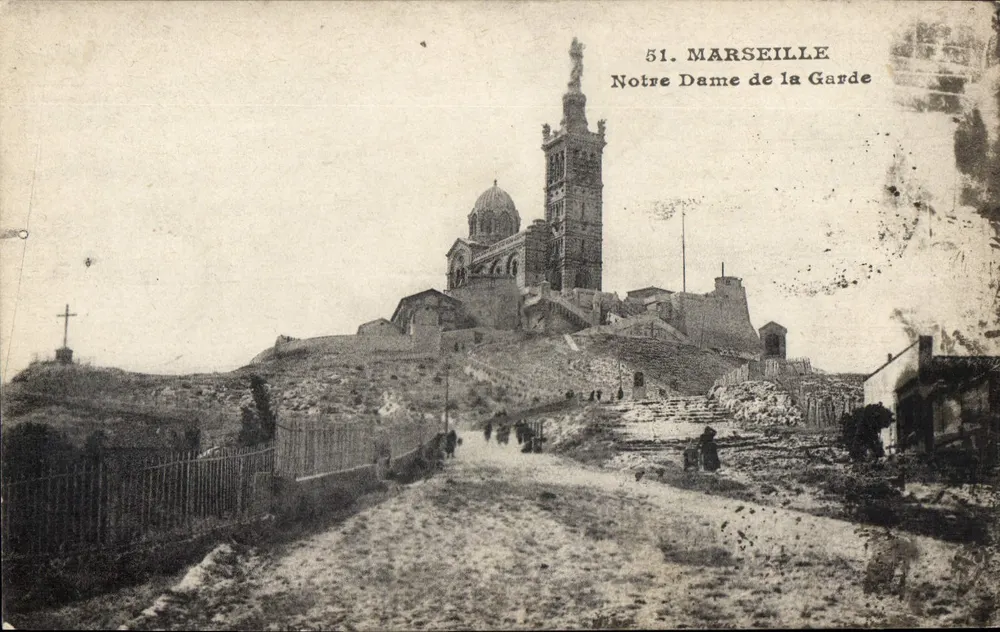 Marselha — Nossa Senhora da Guarda — editor desconhecido, n° 51 - Frente