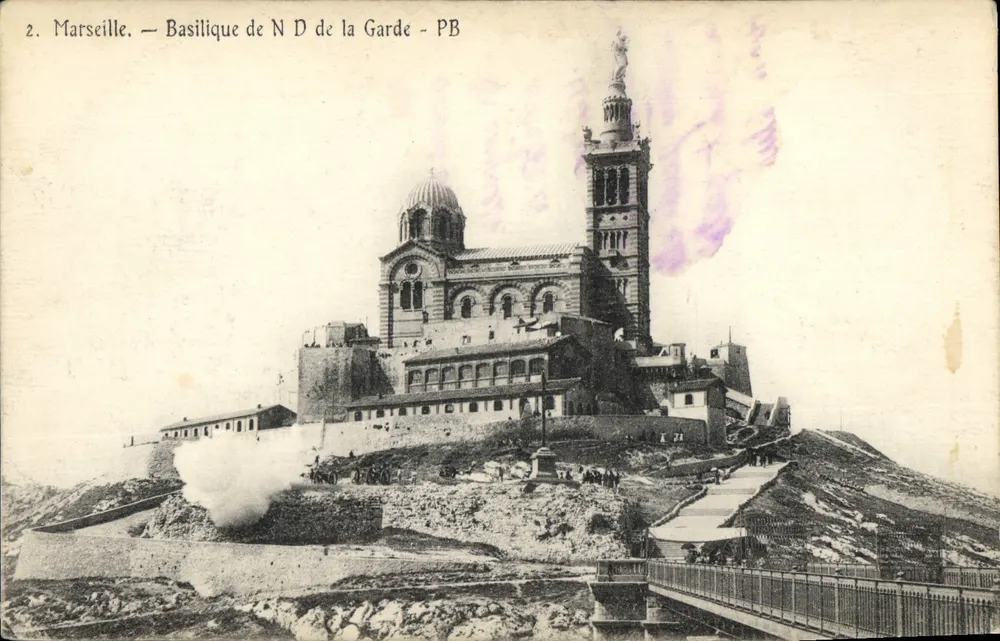 Marseille — Basílica de Nossa Senhora da Guarda — PB - Frente