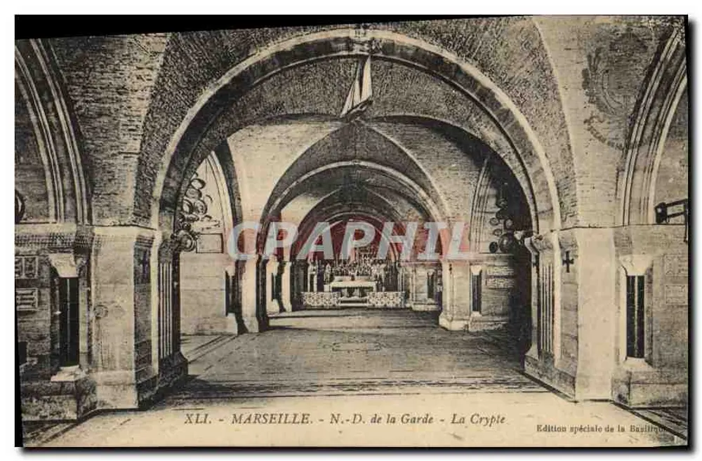 Marselha - N.-D. de la Garde - A Cripta — Edição especial da Basílica - Frente