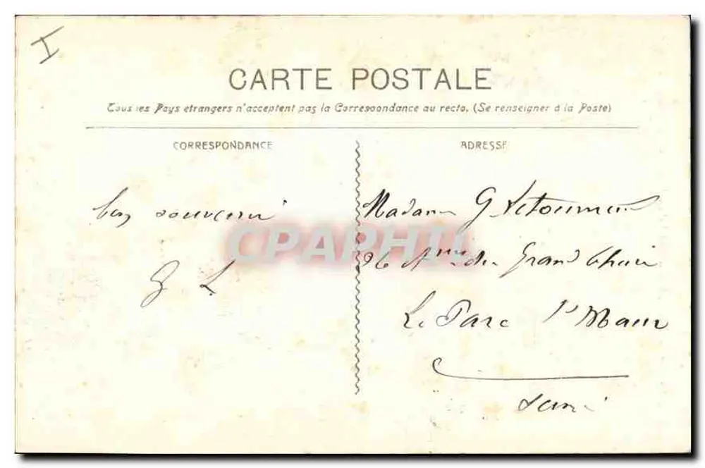 Marseille - Denkmal der Mobiles und der Reformierten — C. 16, unbekannter Verleger - Rückseite