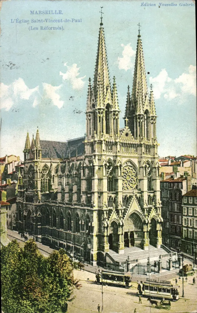 Marseille. Die Kirche Saint-Vincent-de-Paul (Die Reformierten) — Edition Nouvelles Galeries - Vorderseite