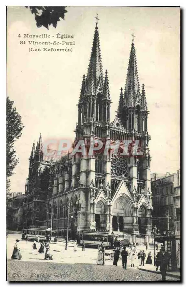 Marseille - Kirche Saint-Vincent-de-Paul (Die Reformierten) — Edition Nouvelles Sabrines, n°4 - Vorderseite