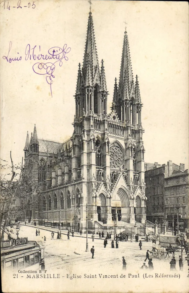 Marseille – Kirche Saint Vincent de Paul (Die Reformierten) – Picon - Vorderseite