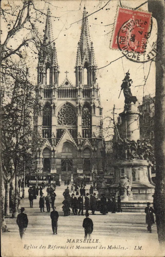 Marseille — Église des Réformés und Monument des Mobiles — LM. - Vorderseite