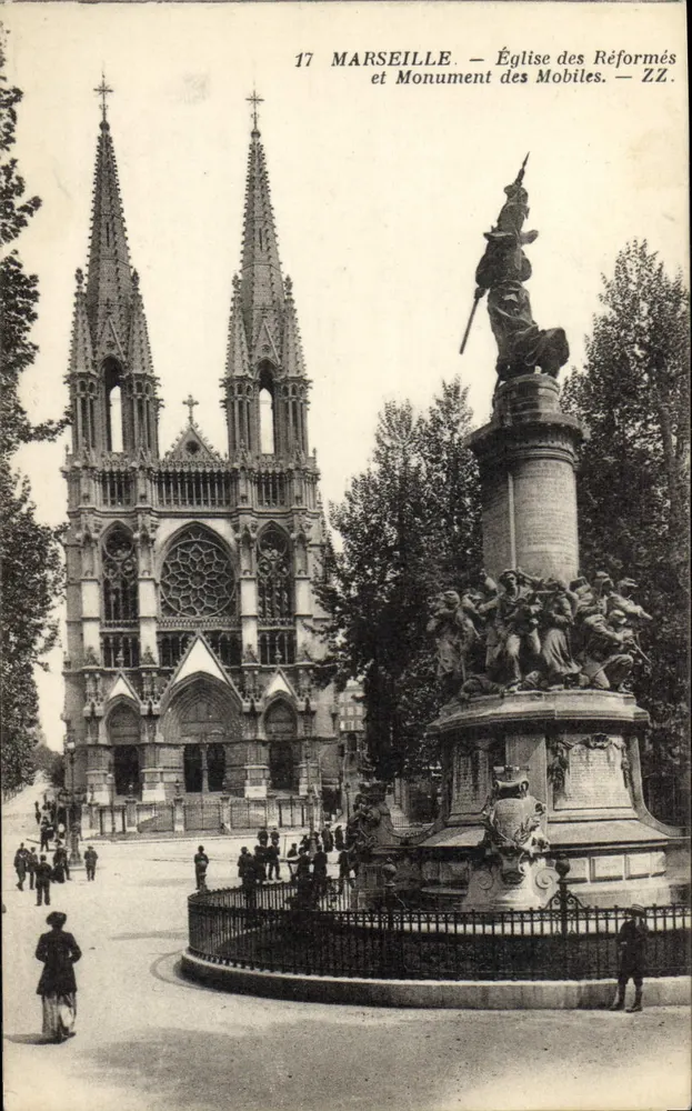 Marseille — Kirche der Reformierten und Denkmal der Reformierten — ZZ. - Vorderseite