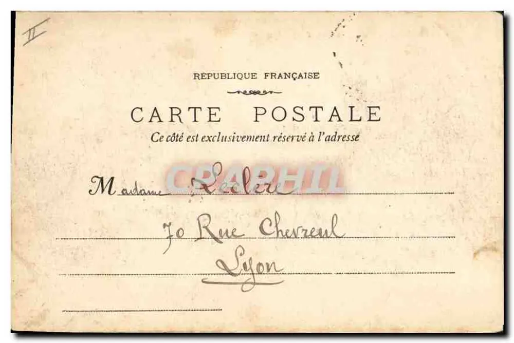 Marseille - Der Cours du Chapitre & die Réformés — Verlag J. E. Lartig, 13 rue Thiblaneau - Rückseite