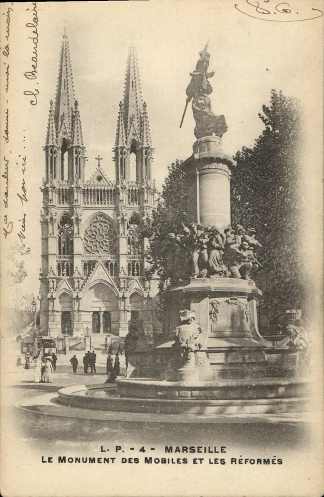 Marseille — Das Denkmal der Mobiles und der Reformierten — L.P. - 4 — L. Beaudeloir - Vorderseite