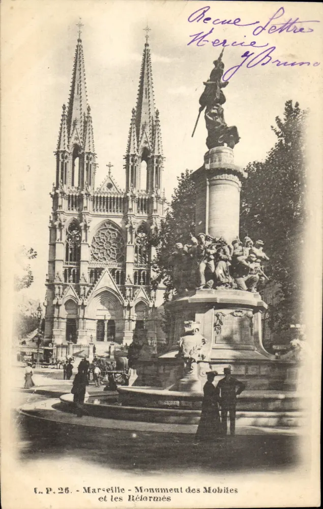 Marseille - Monument des Mobiles und die Réformés — L.P. 26 — Verleger L.P. 26 - Vorderseite