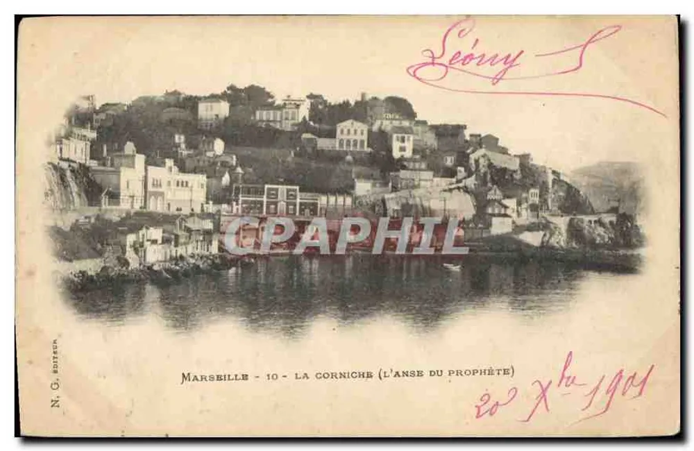 Marseille - A Corniche (A Ense do Profeta) — N. G. Editor, n°10 - Frente