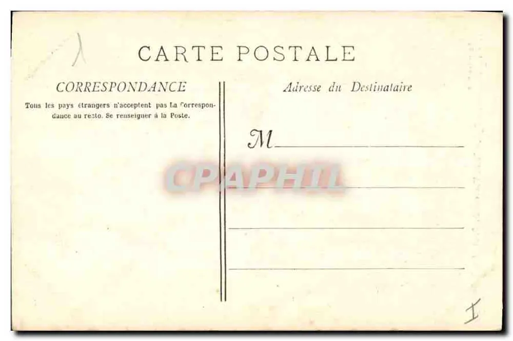 Marseille - Kirche Saint Vincent de Paul (Die Reformierten) — Collection B.P. n°21 — Verleger Pilon - Rückseite
