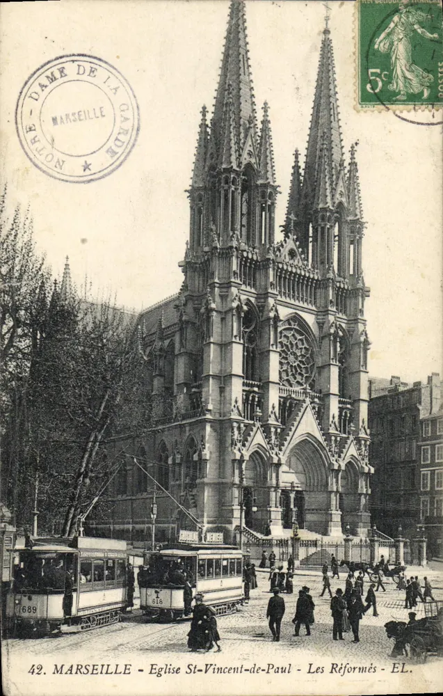 Marseille - Kirche Saint-Vincent-de-Paul - Die Reformierten - Verlag EL, n°42 - Vorderseite