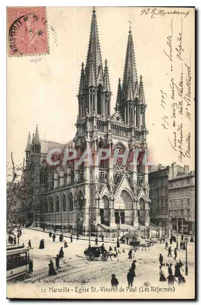 Marseille - Kirche Saint-Vincent-de-Paul (Die Reformierten) — Ch. Lignier, Nr. 12 - Vorderseite