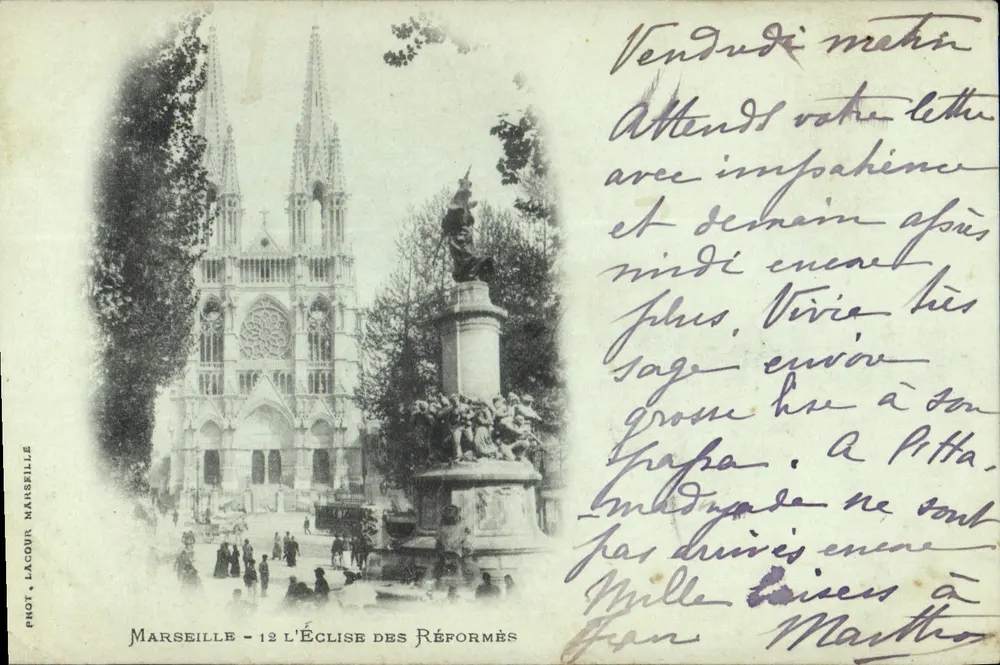 Marsiglia — La Chiesa dei Riformati — Fot. Lacour Marsiglia - Recto