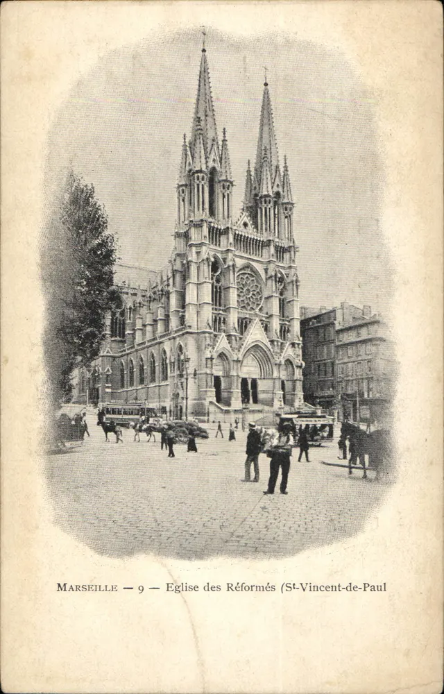 Marseille — 9 — Kirche der Reformierten (St-Vincent-de-Paul) - Vorderseite