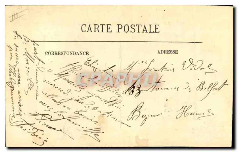 Marseille — A Igreja dos Reformados e a Estátua da Liberdade — LL - Verso