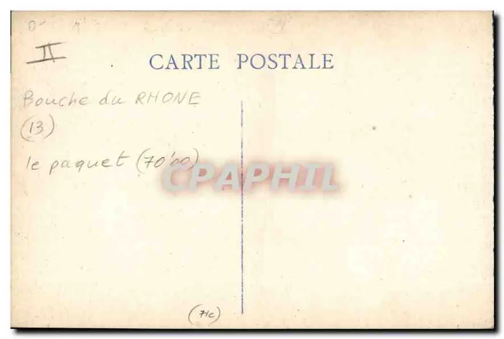 Marseille — Denkmal der Mobilien und Kirche Saint-Vincent-de-Paul — Verleger nicht sichtbar - Rückseite