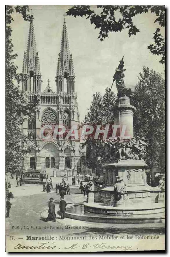 Marseille : Denkmal der Mobiles und der Réformés — G.M., 43, Ch. de Rome, Marseille - Vorderseite