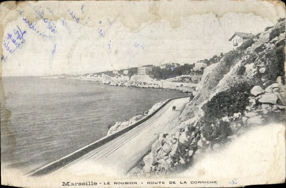 Marseille - Le Roublion - Route de la Corniche — uitgever: Ch. Dach Parijs - Voorkant