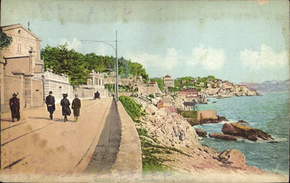 Marselha — Promenade de la Corniche — Editora: Imp. Moullot - Frente
