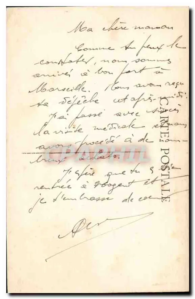 Marselha — A Corniche — 'Procès' — Procsa - Verso